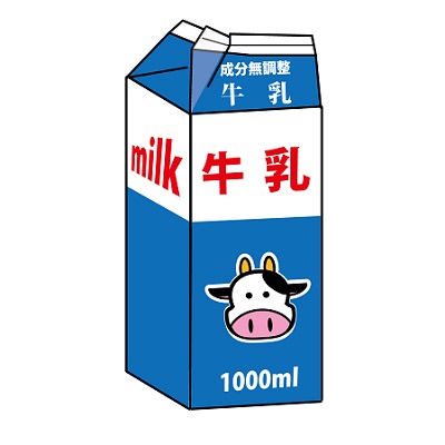 牛乳パックのイラスト